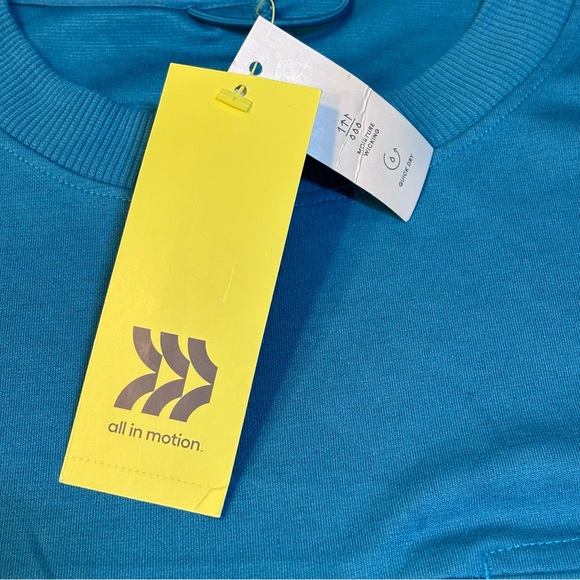 Target All In Motion Deep Turquoise Crew Neck Top - Picture 6 of 11